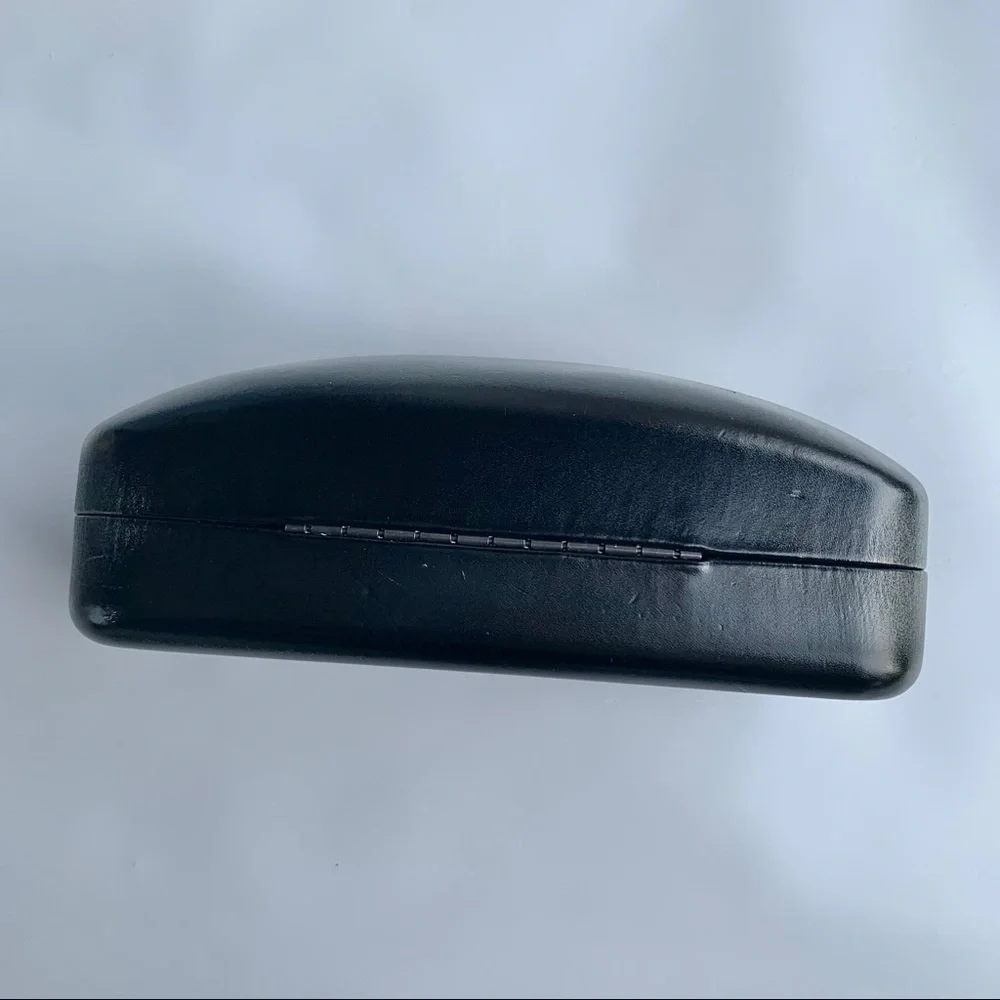 Coach Leather Sunglasses Large Case Black